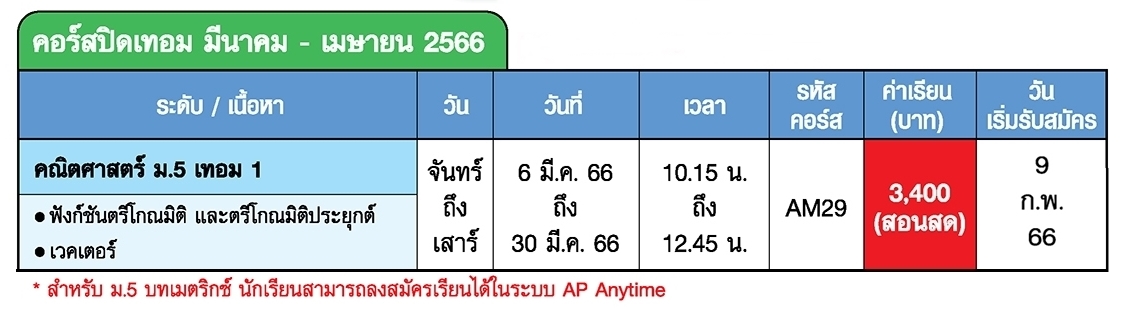 สด คณิต ม.5-1