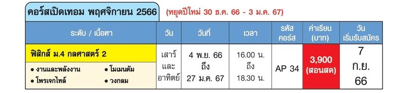 สด ฟิสิกส์ ม.4 เทอม 2